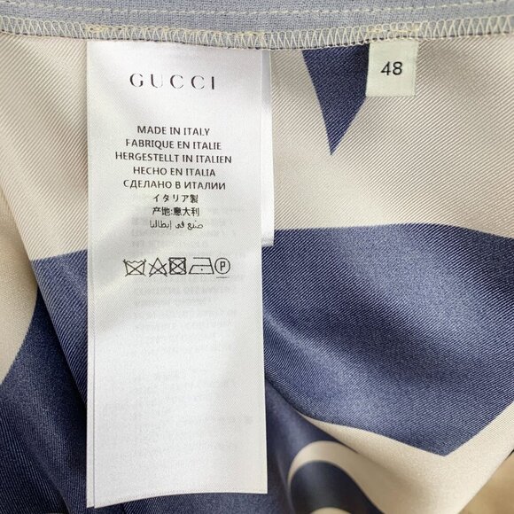 NWT Gucci Star pattern silk pleated pant Size 48 - Picture 14 of 16